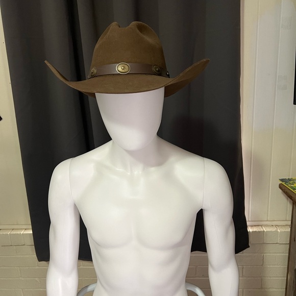 Brown Stetson Western Hat (Broken Bow) 3 XXX Premium Wool. Never Worn - Picture 2 of 11